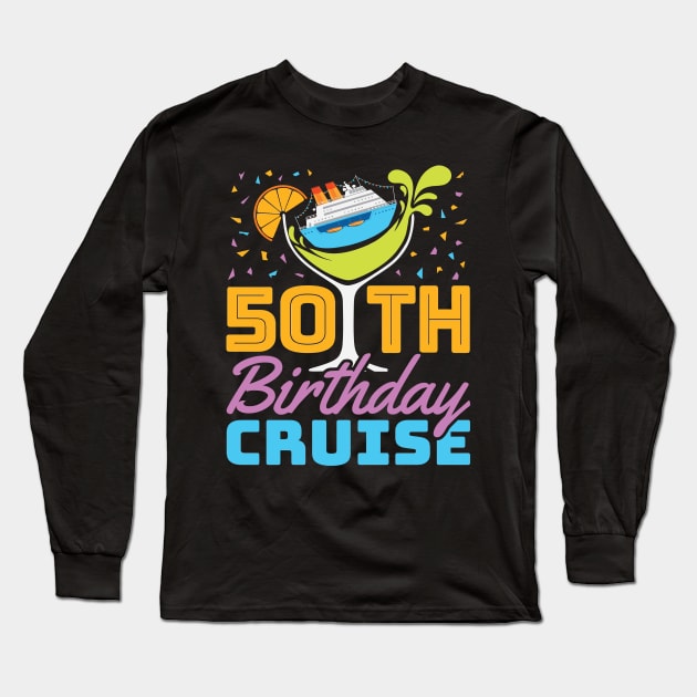 50th Birthday Long Sleeve T-Shirt by konealfares